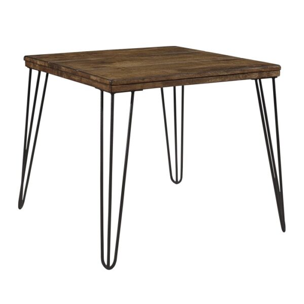 2-tone finish: rustic oak and black Kellson Collection End table By homelegance 8
