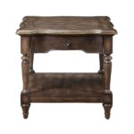Brown Oak Heath Court Collection End table By homelegance End Tables Mobilia Cleopatra 13 Brown Oak Heath Court Collection End table By homelegance 13