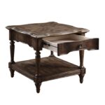 Brown Oak Heath Court Collection End table By homelegance End Tables Mobilia Cleopatra 15 Brown Oak Heath Court Collection End table By homelegance 15