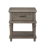 Driftwood light brown Cardano Collection End table By homelegance 9