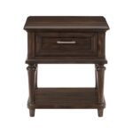 Driftwood charcoal Cardano Collection End table By homelegance 13