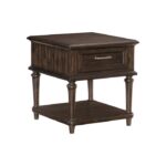 Driftwood charcoal Cardano Collection End table By homelegance 14