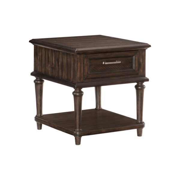 Driftwood charcoal Cardano Collection End table By homelegance 9