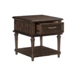 Driftwood charcoal Cardano Collection End table By homelegance 15