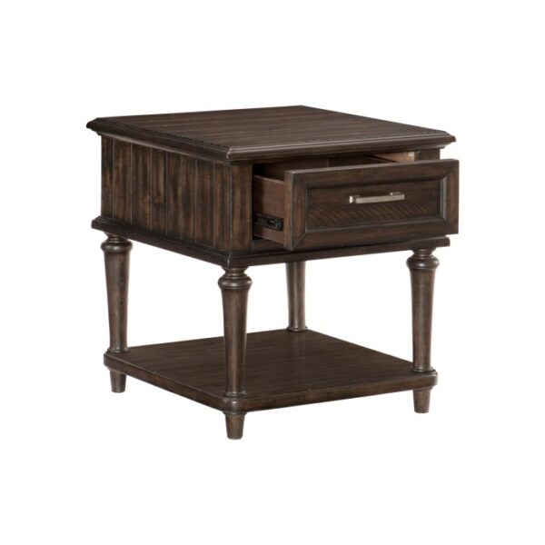 Driftwood charcoal Cardano Collection End table By homelegance 10