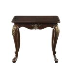 Dark cherry finish with gold tipping Croydon Collection End table By homelegance End Tables Mobilia Cleopatra 11 Dark cherry finish with gold tipping Croydon Collection End table By homelegance 11