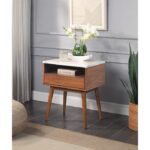 HM7916-04 End table With faux marble & drawer By homelegance End Tables Mobilia Cleopatra 9 HM7916-04 End table With faux marble & drawer By homelegance 9