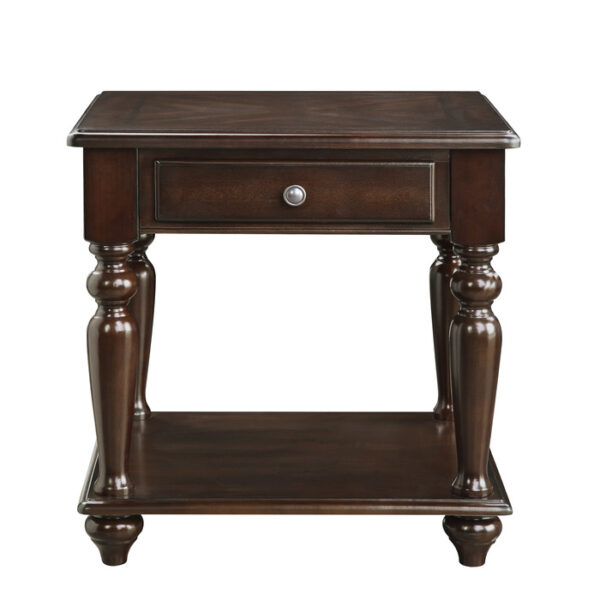 Espresso Lovington Collection End table By homelegance 8