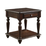 Espresso Lovington Collection End table By homelegance 14