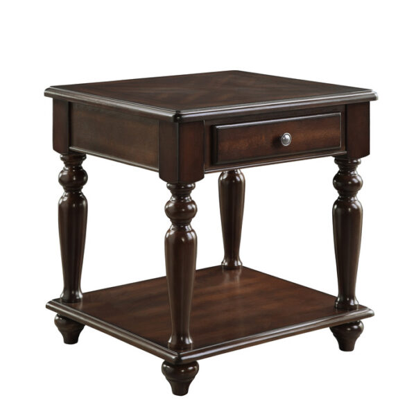 Espresso Lovington Collection End table By homelegance 9