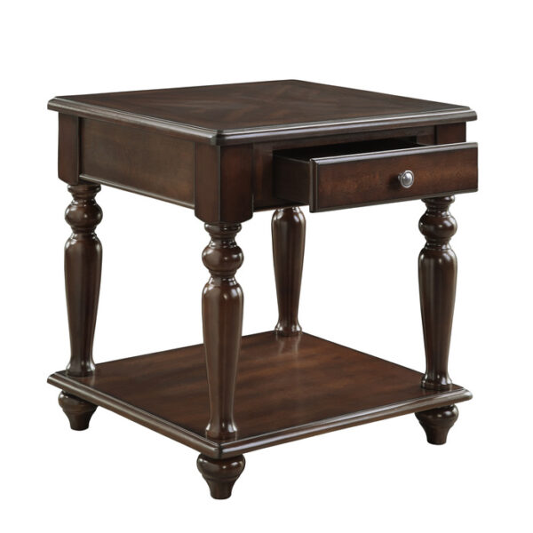 Espresso Lovington Collection End table By homelegance 10