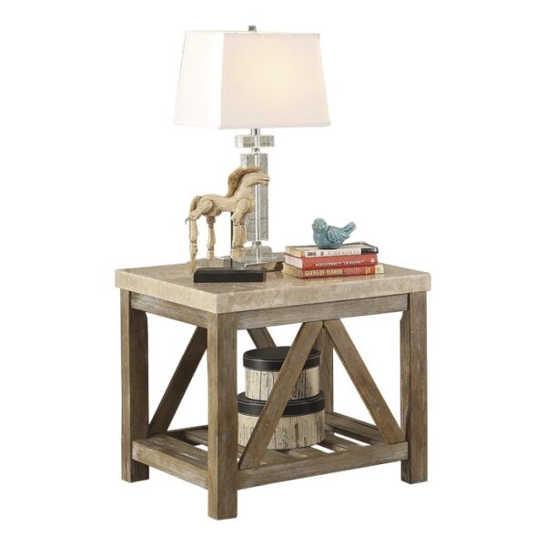 Weathered natural Ridley Collection with drawer By homelegance 6