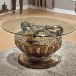 Bronze 3Pc Coffe Table Set HD-8908B By Homey Design Homey Design Coffee Tables Mobilia Cleopatra 10 Bronze 3Pc Coffe Table Set HD-8908B By Homey Design 10