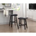 Black finish 4-Piece Pack Counter Height Set Caspian Collection By Homelegance 25