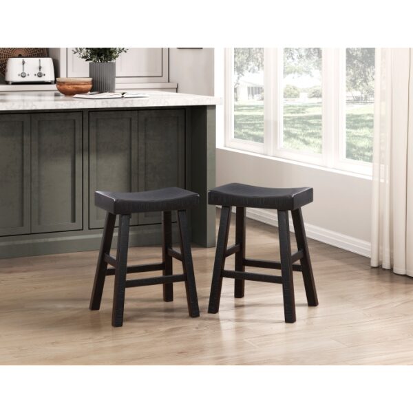Black finish 4-Piece Pack Counter Height Set Caspian Collection By Homelegance 18
