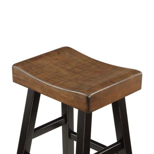 2-Tone finish (Black and Brown)  finish 4-Piece Pack Pub Height Set Caspian Collection By Homelegance 13