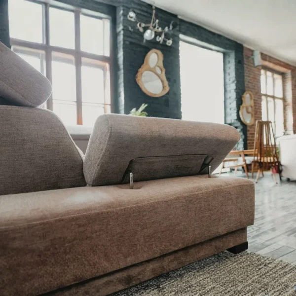 Light Gray Fabric Garda Sectional w/ Bed and Storage by ESF Furniture