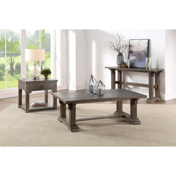 Driftwood brown Sarasota Collection Sofa Table By Homelegance 9