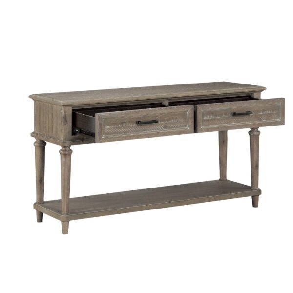 Driftwood light brown Cardano Collection Sofa Table With Two Functiona l By Homelegance 9
