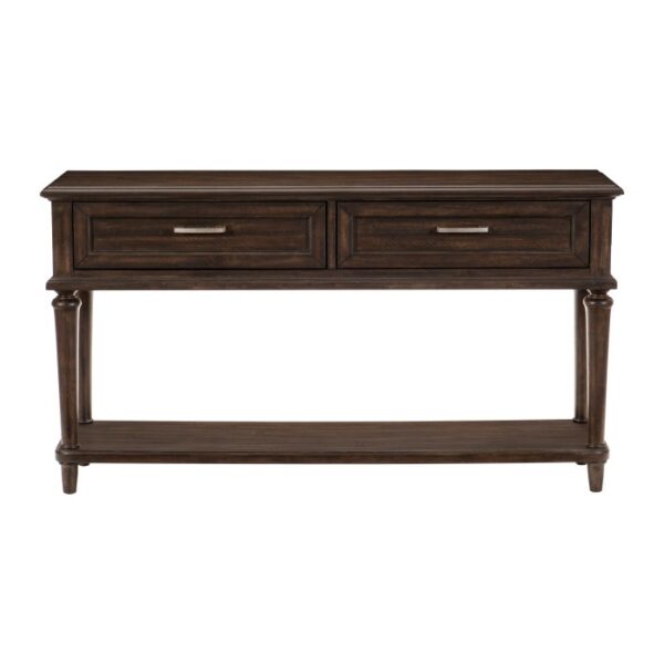 Driftwood light brown Drawer Cardano Collection Sofa Table With Two Functional By Homelegance 9