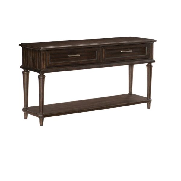 Driftwood light brown Drawer Cardano Collection Sofa Table With Two Functional By Homelegance 10