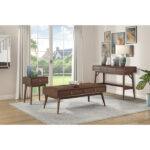 Brown Frolic Collection Sofa Table By Homelegance 14