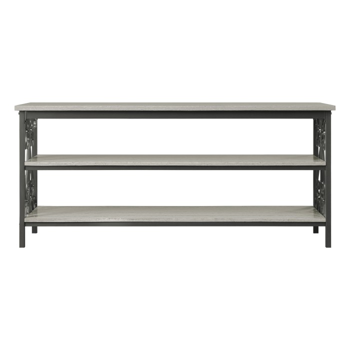 Black Metal Fairhope Collection Sofa Table By Homelegance