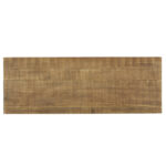 2-tone finish: rustic poplar finish and rustic black metal finish Factory Collection Sofa Table By Homelegance Sofa Tables Mobilia Cleopatra 16 2-tone finish: rustic poplar finish and rustic black metal finish Factory Collection Sofa Table By Homelegance 16