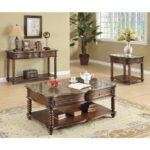 Mahogany Lockwood Collection Sofa Table By Homelegance 11