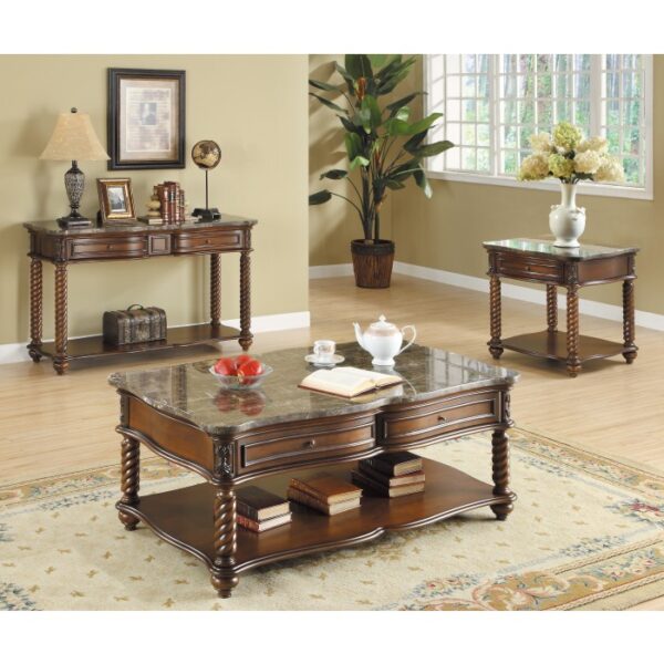 Mahogany Lockwood Collection Sofa Table By Homelegance 8