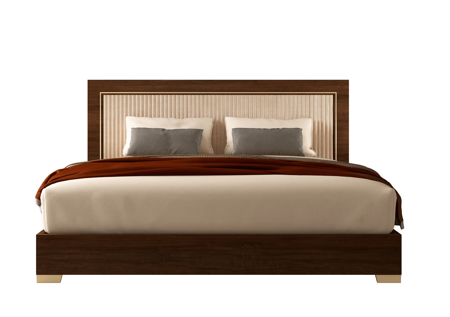 Eva Upholstered King Size Bed **frame not included**