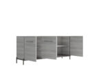 Gray Mia 3 Door Buffet p13595 By ESF Furniture Curio & Buffet Mobilia Cleopatra 12 Gray Mia 3 Door Buffet p13595 By ESF Furniture 12