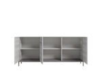 Gray Mia 3 Door Buffet p13595 By ESF Furniture Curio & Buffet Mobilia Cleopatra 13 Gray Mia 3 Door Buffet p13595 By ESF Furniture 13
