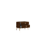 Tobacco Walnut Eva Nightstand p13578 By ESF Furniture Luxury Bedroom Nightstands Mobilia Cleopatra 10 Tobacco Walnut Eva Nightstand p13578 By ESF Furniture 10