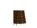 Tobacco Walnut Eva Chest p13580 By ESF Furniture Bedroom Chest of Drawers Mobilia Cleopatra 10 Tobacco Walnut Eva Chest p13580 By ESF Furniture 10