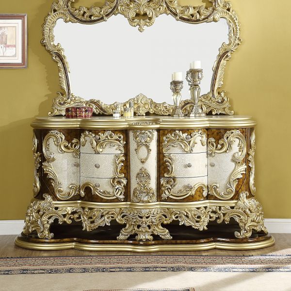Hand Painted Brown Desiderius Dresser BD20005 By ACME