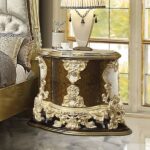 Hand Painted Brown Desiderius Nightstand BD20003 By ACME 15