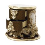 Hand Painted Brown Desiderius Nightstand BD20003 By ACME 16