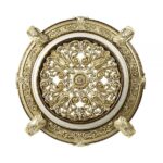 Hand-Painted Brown Desiderius Round Dining Table DN60005 By ACME Luxury Dining Tables Mobilia Cleopatra 13 Hand-Painted Brown Desiderius Round Dining Table DN60005 By ACME 13