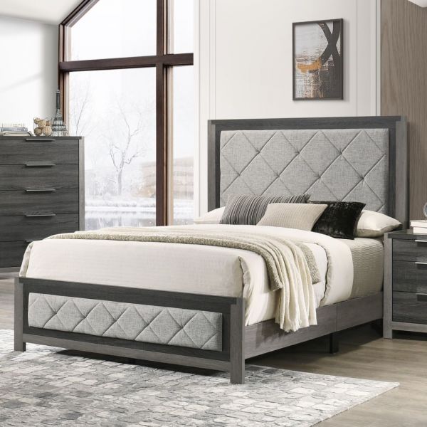 Gray Linen Casimiro Bed By ACME