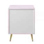 Pink High Gloss Finish Gaines Nightstand BD02663 By ACME Luxury Bedroom Nightstands Mobilia Cleopatra 20 Pink High Gloss Finish Gaines Nightstand BD02663 By ACME 20