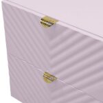 Pink High Gloss Finish Gaines Nightstand BD02663 By ACME Luxury Bedroom Nightstands Mobilia Cleopatra 22 Pink High Gloss Finish Gaines Nightstand BD02663 By ACME 22
