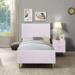 Pink High Gloss Finish Gaines Full Bed BD02660F By ACME 9