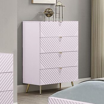 Pink High Gloss Finish Chest