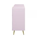 Pink High Gloss Finish Gaines Dresser BD02665 By ACME Luxury Bedroom Dressers & Mirrors Mobilia Cleopatra 19 Pink High Gloss Finish Gaines Dresser BD02665 By ACME 19