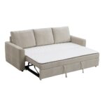 Beige Fabric Haran Sofa W/Sleeper LV03130 By ACME Luxury Sofas Mobilia Cleopatra 16 Beige Fabric Haran Sofa W/Sleeper LV03130 By ACME 16