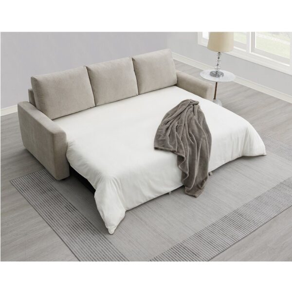 Beige Fabric Haran Sofa W/Sleeper LV03130 By ACME 14