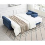 Blue Fabric Haran Sofa W/Sleeper LV03120 By ACME Luxury Sofas Mobilia Cleopatra 8 Blue Fabric Haran Sofa W/Sleeper LV03120 By ACME 8