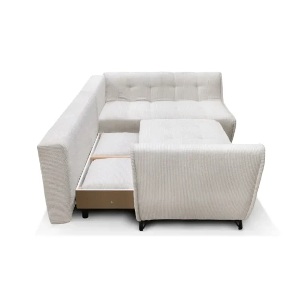 Beige Sectional Sofa Cocoli with Bed