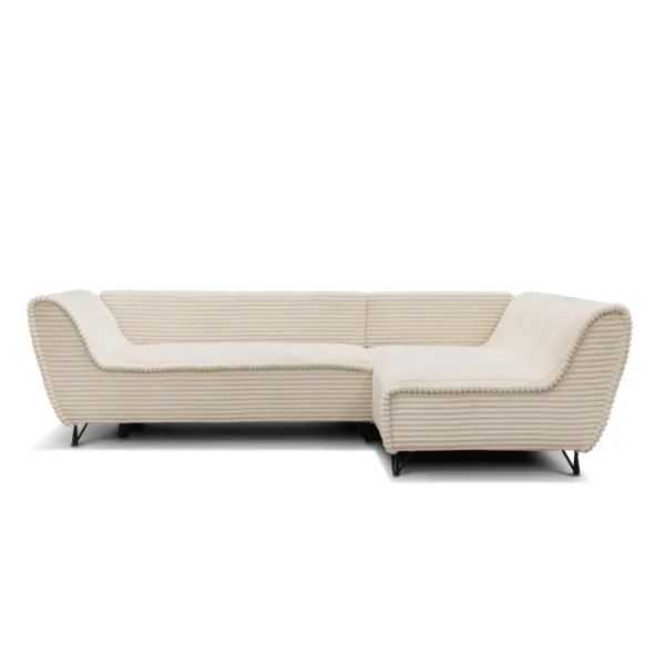 Beige Sectional Sofa Cocoli with Bed